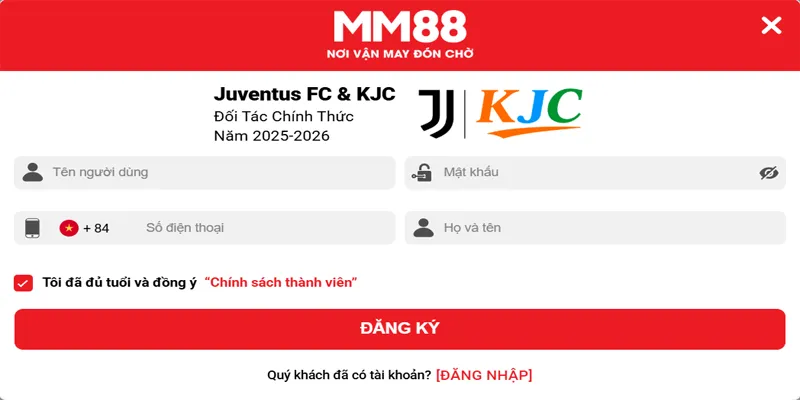 MM88 🌟 Link Vào Nhà Cái MM88 Xanh Chín Top #1 Google VN 18 Điền đầy đủ thông tin đăng ký MM88